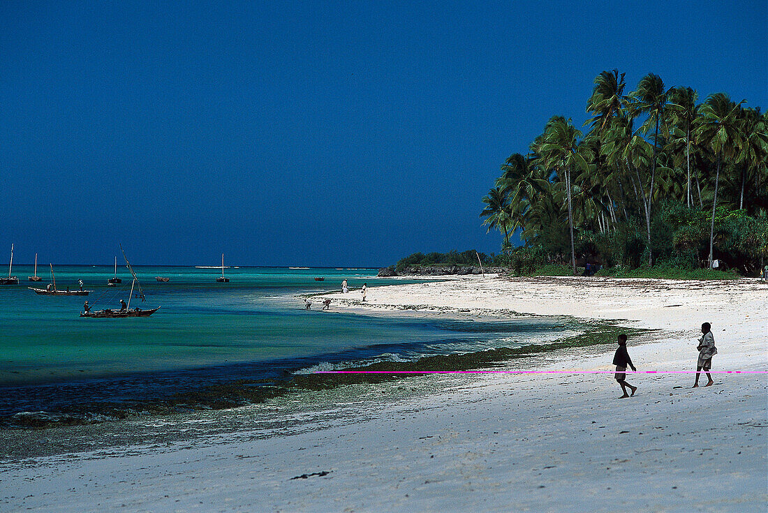 Fishing Boats, Beach, Nungwi, Sansibar Tanzania