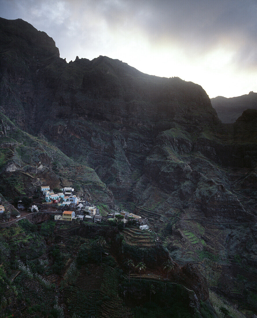 Village of Fontainhas, Ponta do Sol, Santo Antao, Cape Verde Islands