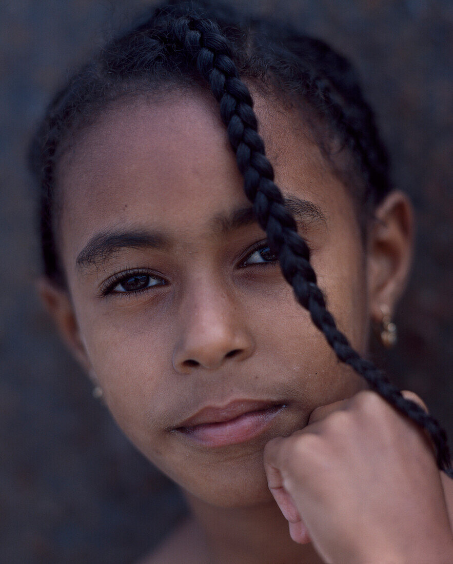 Einheimische Mädchen, Portrait, Kapverden
