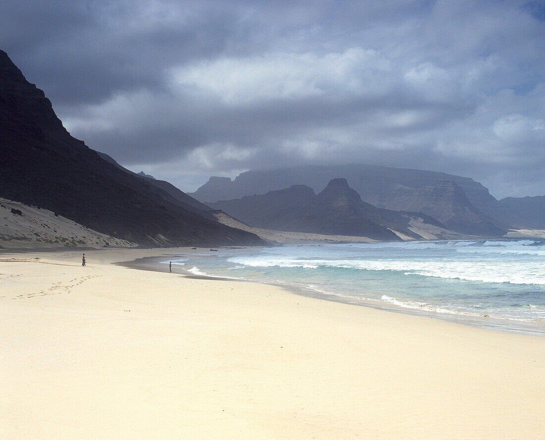 Sandstrand, Praia Grande, Sao Vicente, Kapverden
