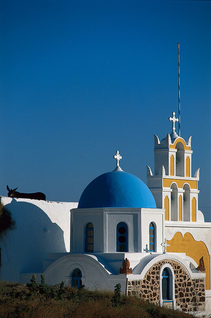 Church, Magalochori, Santorin Kykladen, Greece