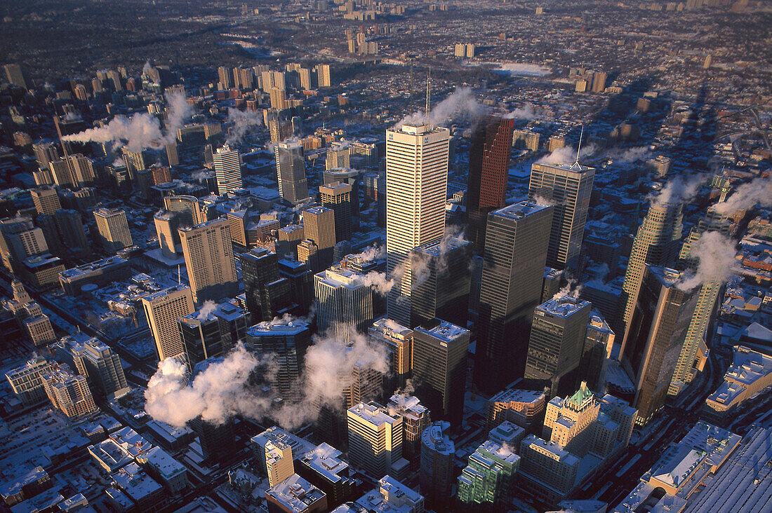 View from CN Tower, Downtown, Toronto, Canada