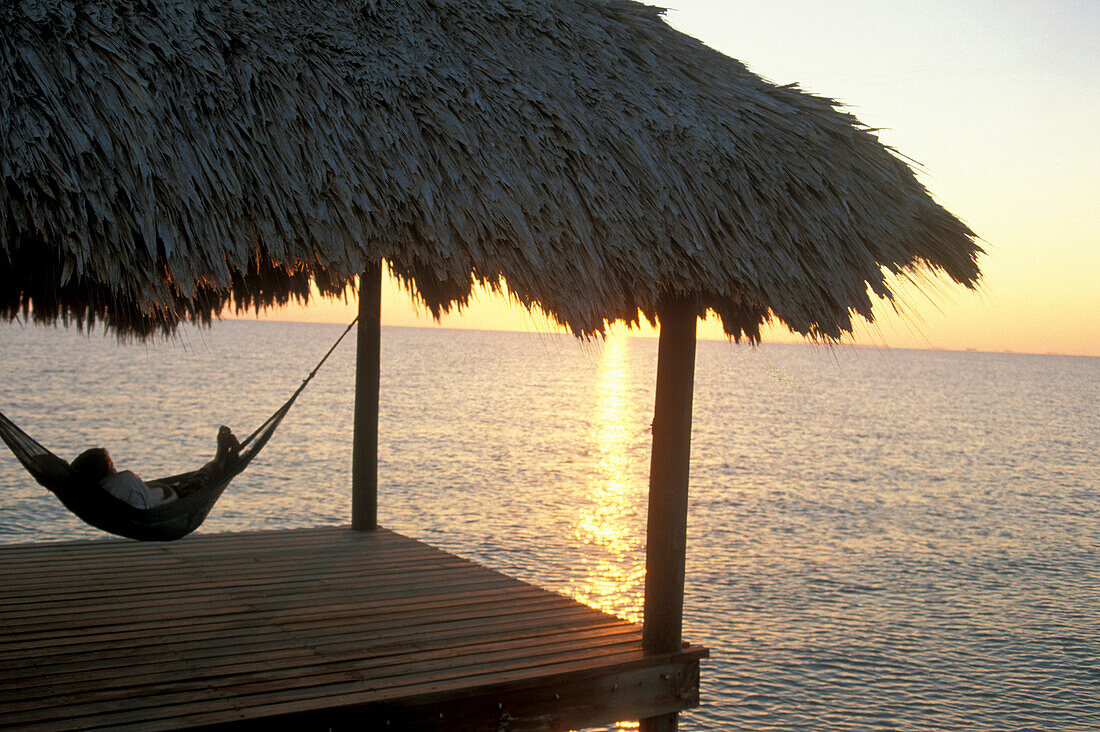 Relaxing in hammock, Luba Hati Ressort Belize