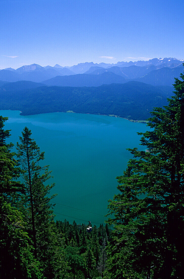 Walchensee and Karwendel, Walchensee, Karwendel Bavaria, Germany