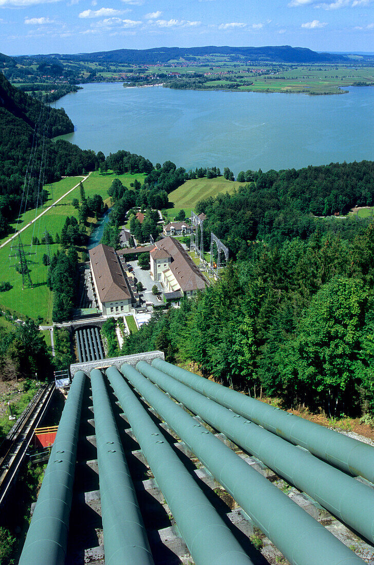 Walchensee Wasserkraftwerk, Walchensee, Bayern, Deutschland