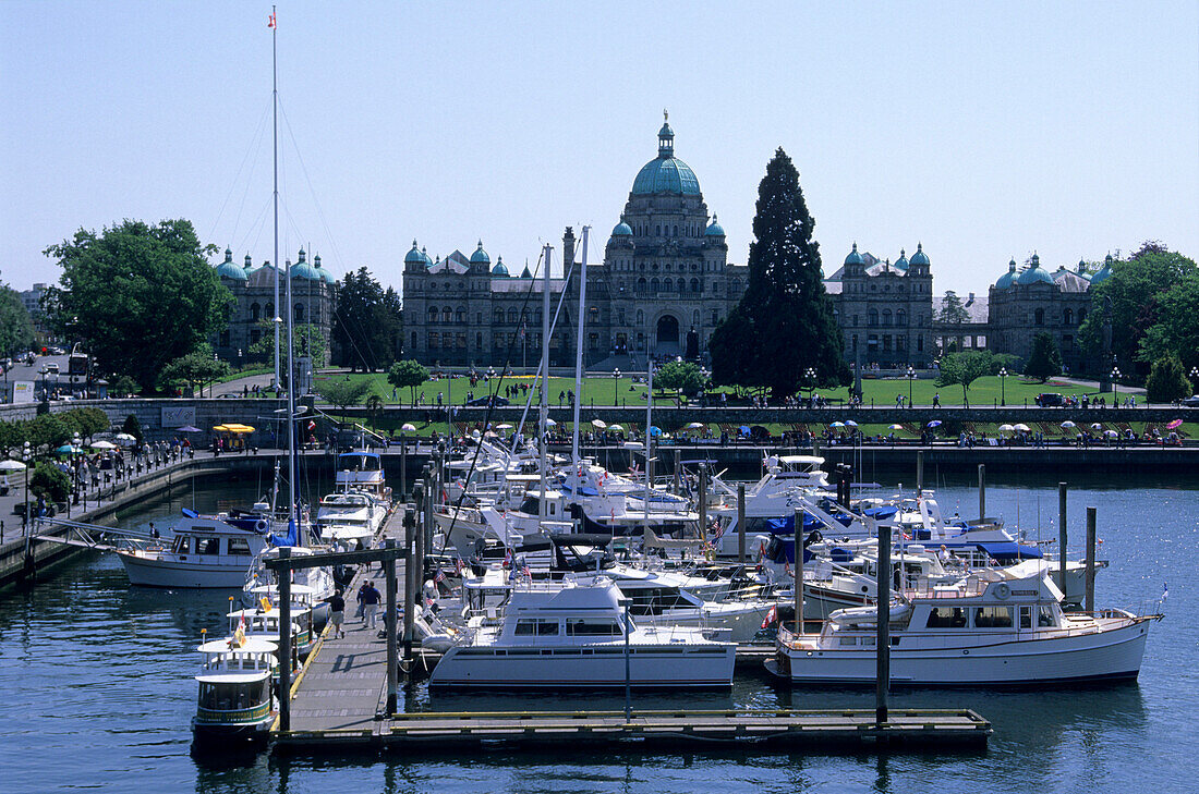 Harbour of Victoria, Parliament Building, Victoria, Vancouver Island, British Columbia, Canada