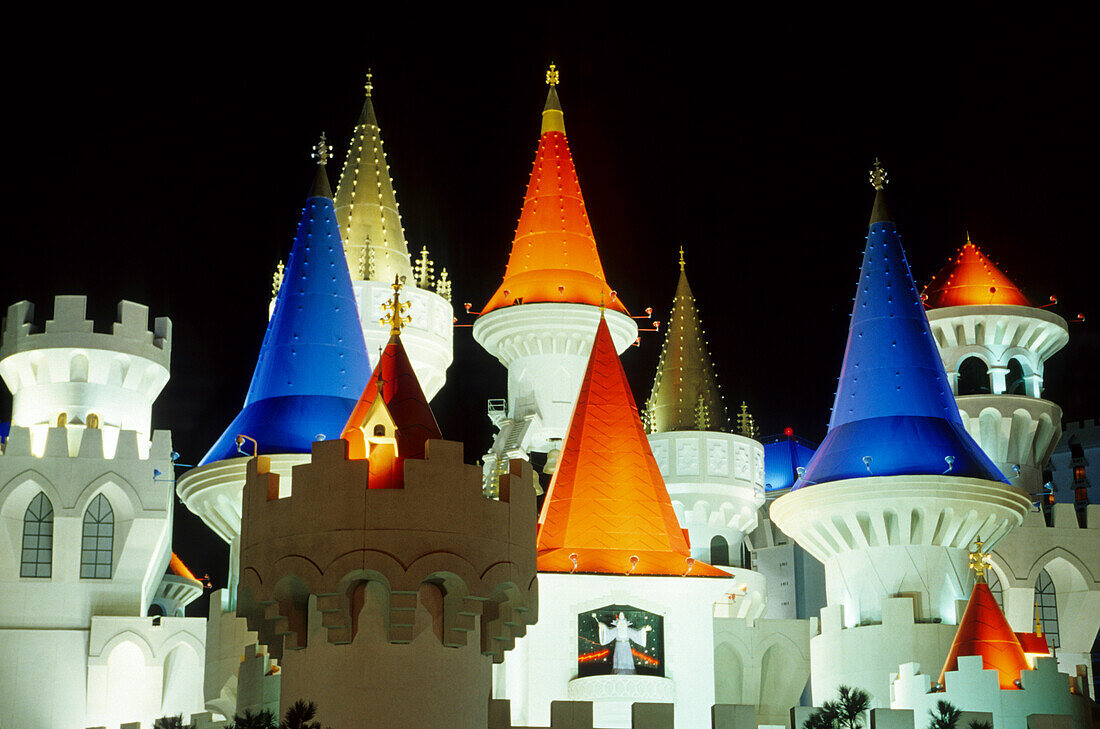 The Excalibur Casino, Excalibur Casino and Hotel, Las Vegas Boulevard, Las Vegas, Nevada, USA