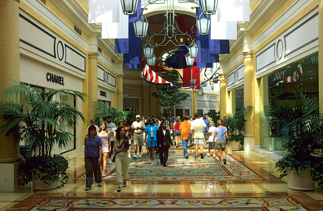 Mall at Bellagio Hotel, Bellagio Hotel and Casino, Las Vegas Boulevard, Las Vegas, Nevada, USA