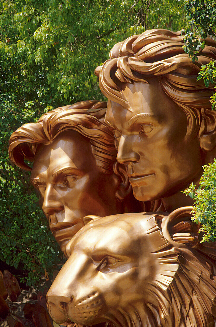 Siegfried and Roy memorial, Las Vegas Boulevard; Las Vegas, Nevada, USA