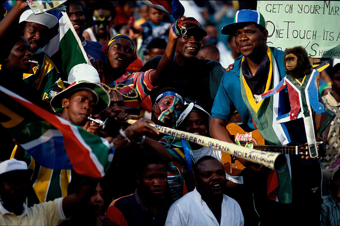 Fußballspiel, Soweto-Stadion, Johannesburg Südafrika