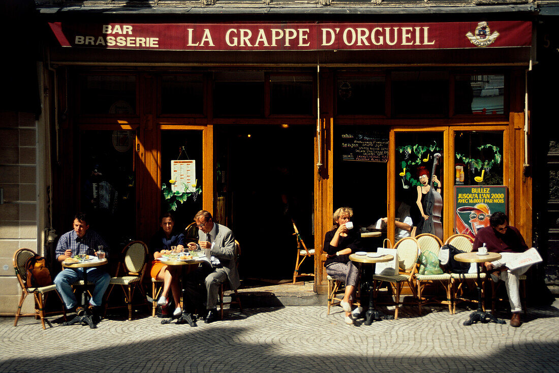Cafe La Grappe d´Orgueil, Paris Frankreich
