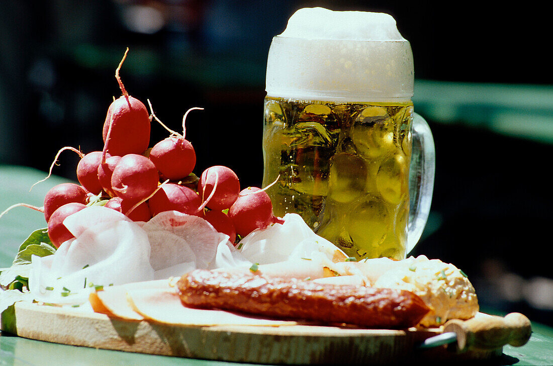 Biergartenbrotzeit, Bayern Deutschland