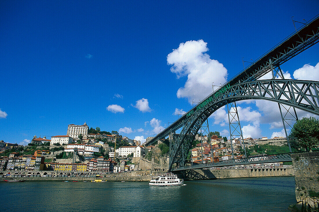 Ponte D. Luis I. ueber Douro, Ribeira, Porto Portugal