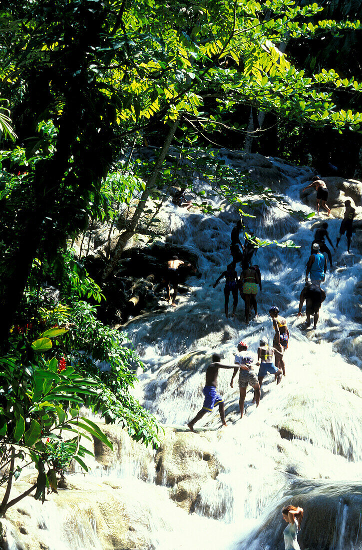 Dunn´s River Falls, Ochos Rios, Distrikt St. Ann Jamaika, Karibik