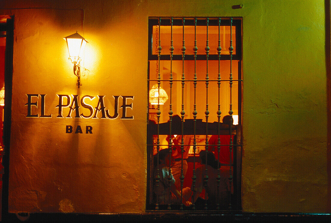 Bar, Fenster, Andalusien, Spanien