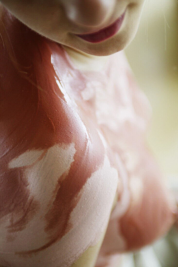 Women with body mask, spa, Austria