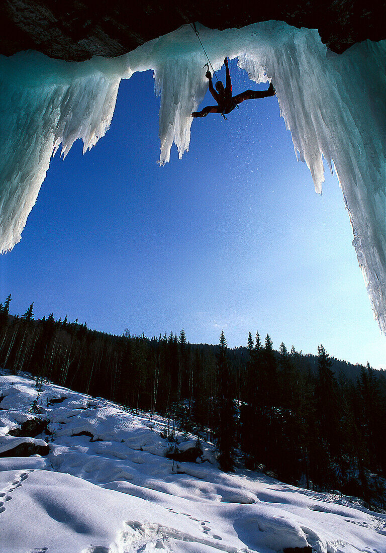 Mixed climbing, Silhouette, Gol Norway