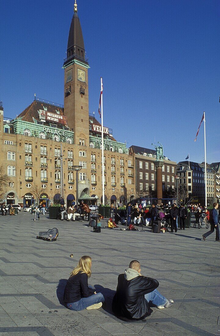 City hall Square, Copenhagen Denmark