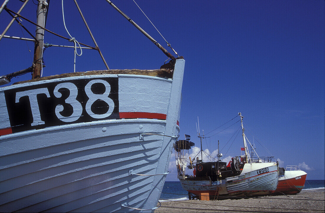 Fishingboats, Lild Beach, Juetland Denmark