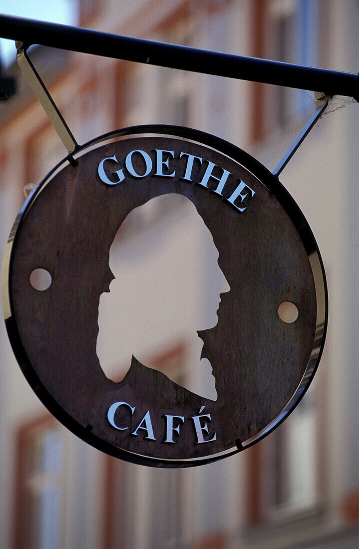 Goethe Cafe, Weimar, Thueringen Deutschland, Europa