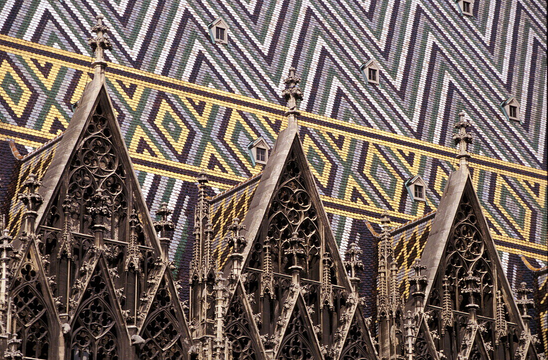 St. Stephen's Cathedral, Roof, Vienna, Austria Europe