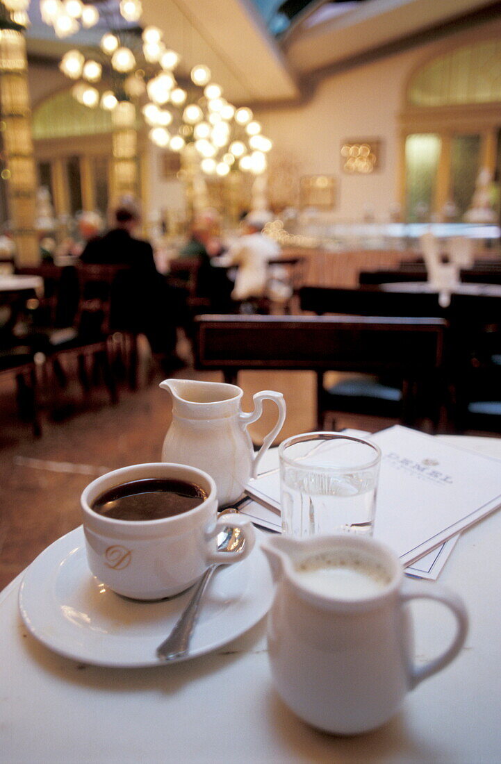 Cafe Demel, Wiener Melange, Vienna, Austria Europe