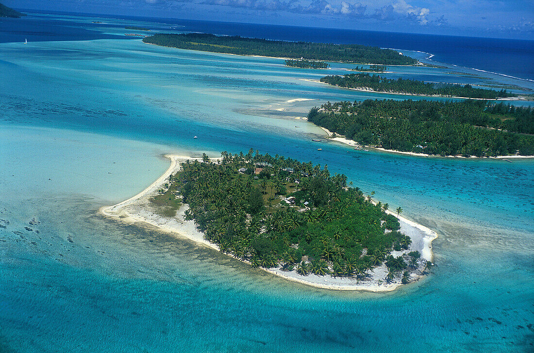 Luftbild, Bora Bora, Franzoesisch-Polynesien