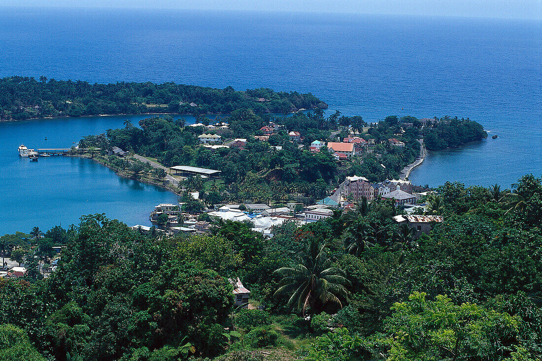 Blick vom Bonnie View, Plantation Hotel Port Antonio, Jamaika