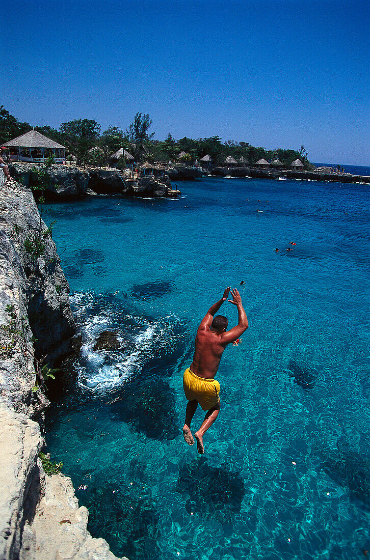 Klippenspringer, Pirates Cave Negril, Jamaika