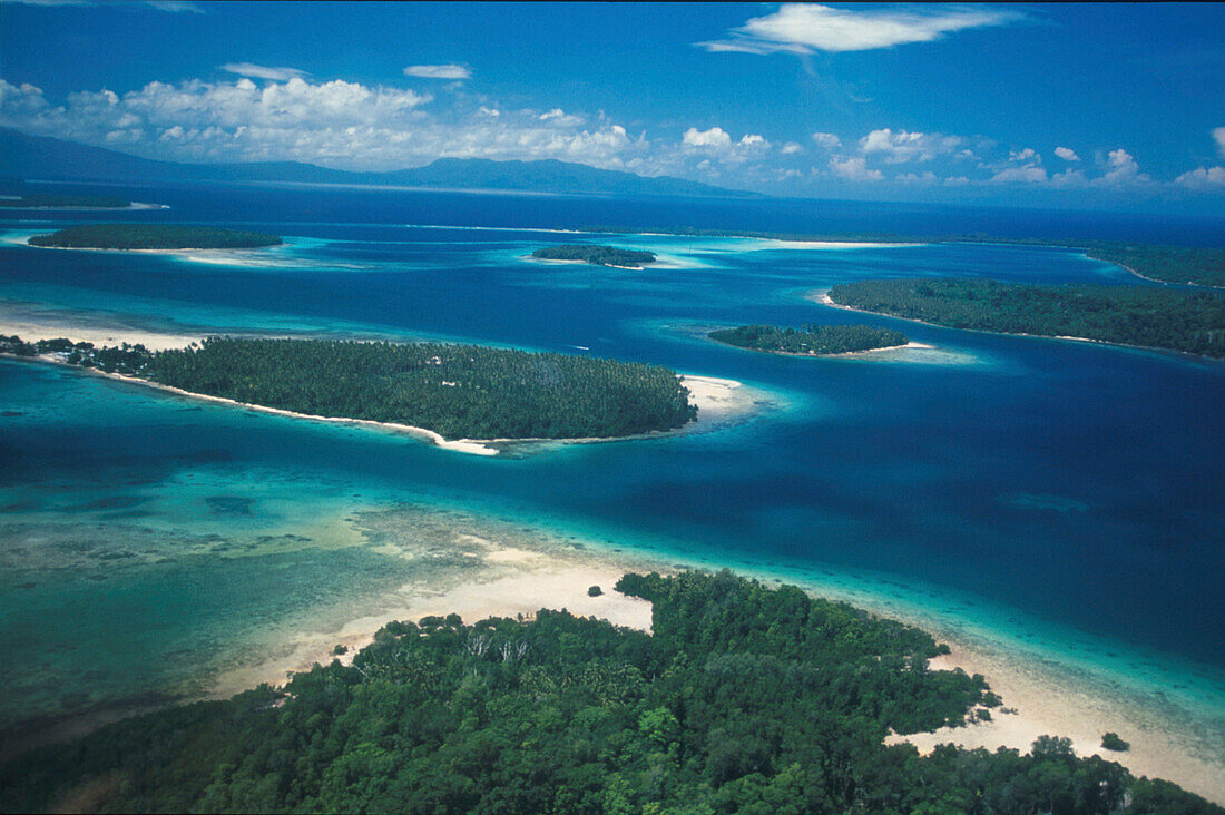 Inseln in der Blackett Strait, Solomon Islands