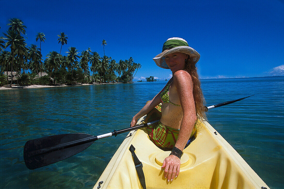 Canoe, Jean-Michel Cousteau, Resort, near Savusavu Vanua Levu, Fiji