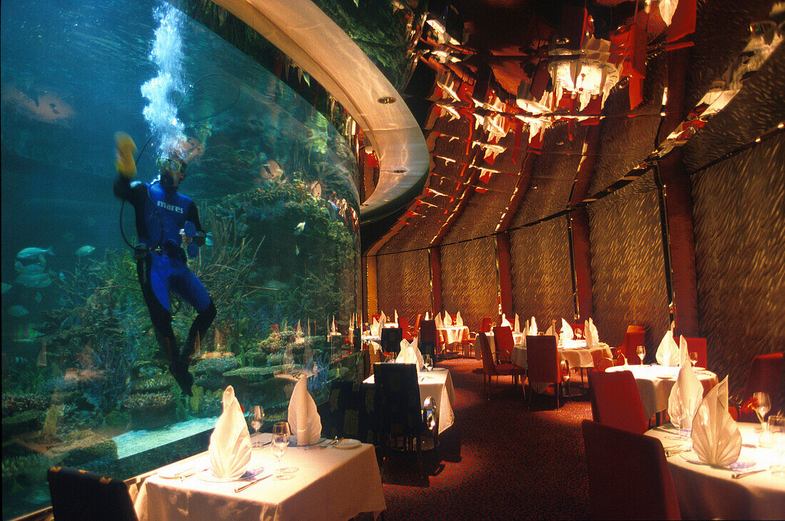 Al Mahara Restaurant, Burj Al Arab Hotel, Dubai Vereinigte Arabische Emirate