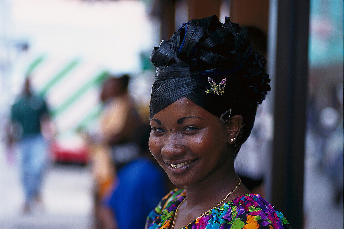 Girl with Hairstyle, Bridgetown, St. Michael Barbados