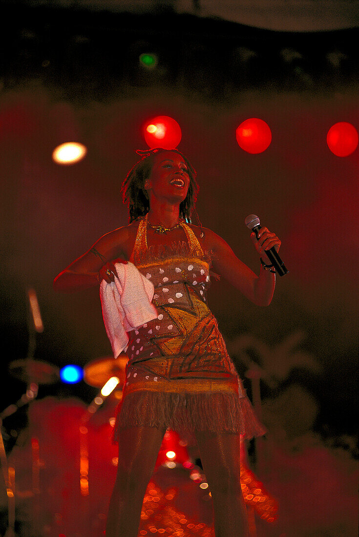 Square One Singer Alison Hinds, Crop-Over Festival Cohobblopot Bridgetown, St. Michael, Barbados