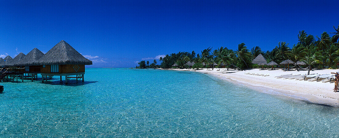 Überwasserbungalow im InterContinental Beachcomber Resort, Bora Bora, Französisch Polynesien, Südsee