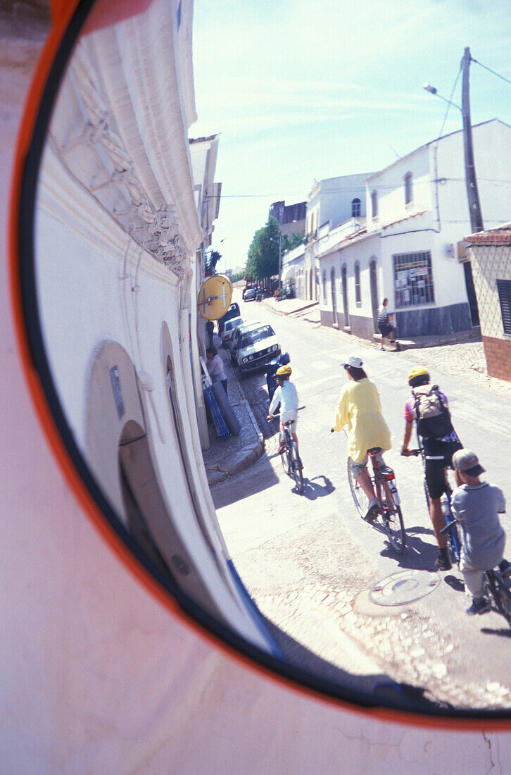 Mirror of street, Santa Catarina Tavira, Algarve, Portugal