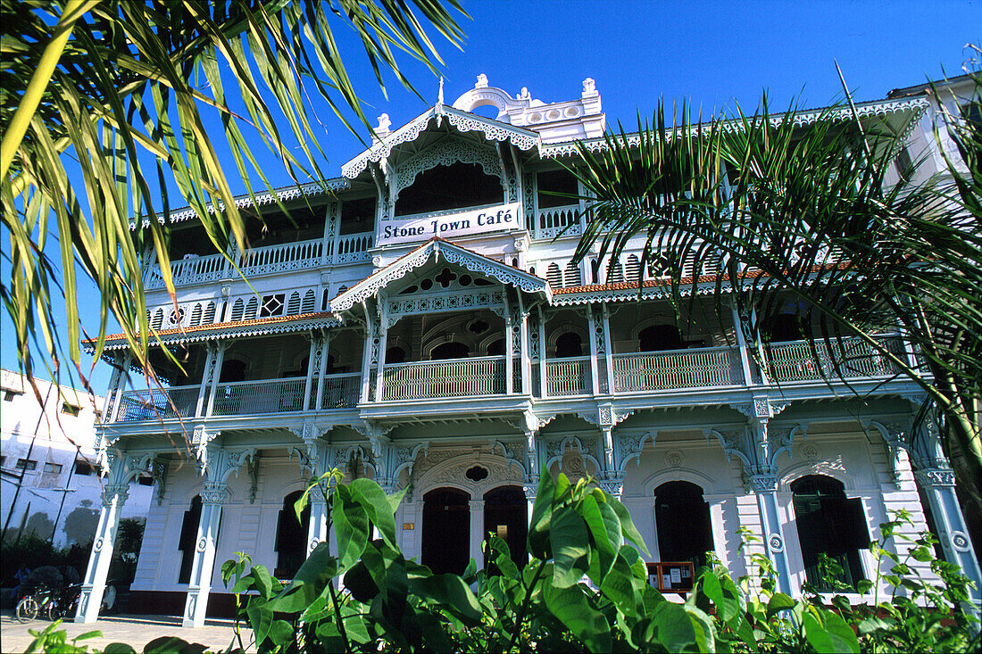 Old mansion in the Old Town, Zanzibar city, Zanzibar, Tanzania, Africa