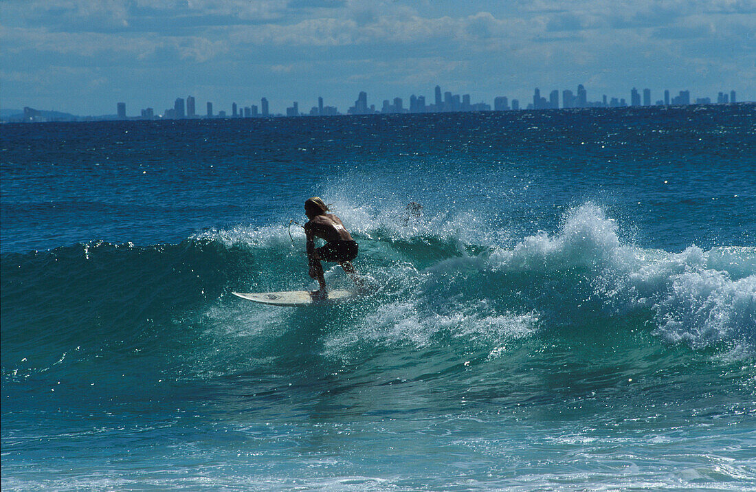 Surfer, Greenmount Beach, Coolangatta, Cold Coast Queensland, Australien