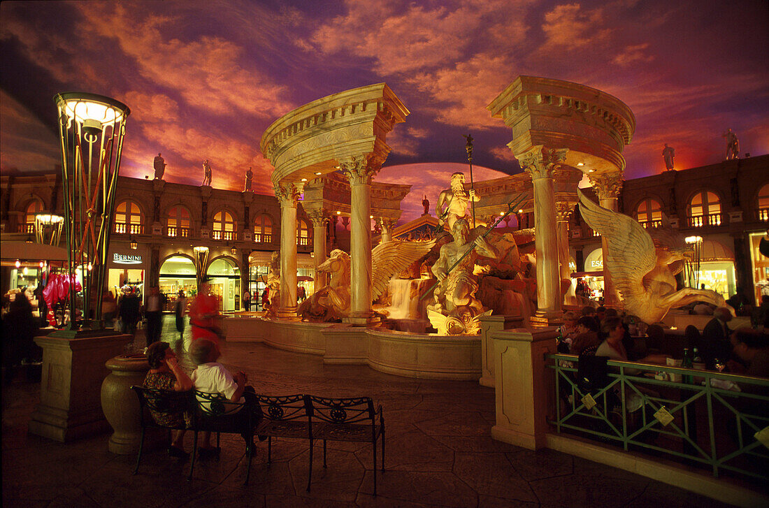 Plaza des Caesars Palace, Forum Shops, Las Vegas Nevada, USA