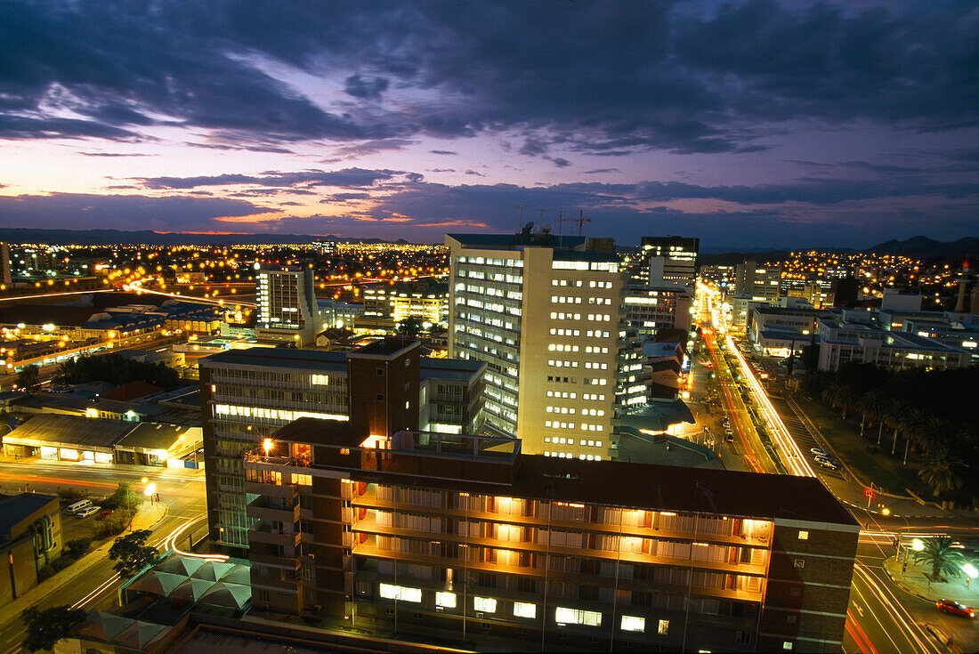 Bürohochhäuser im Zentrum, Windhoek, Namibia, Afrika