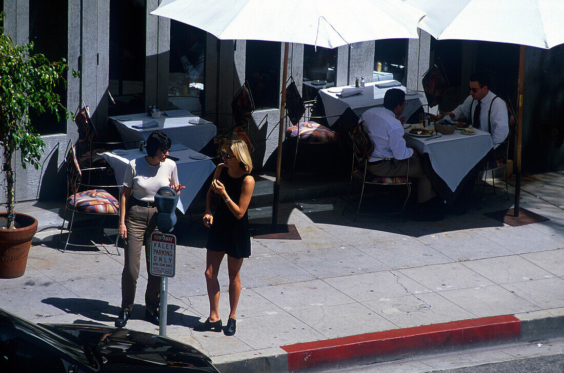 Restaurant, Bedford Drive, Zentrum, Beverly Hills, Los Angeles Kalifornien, USA