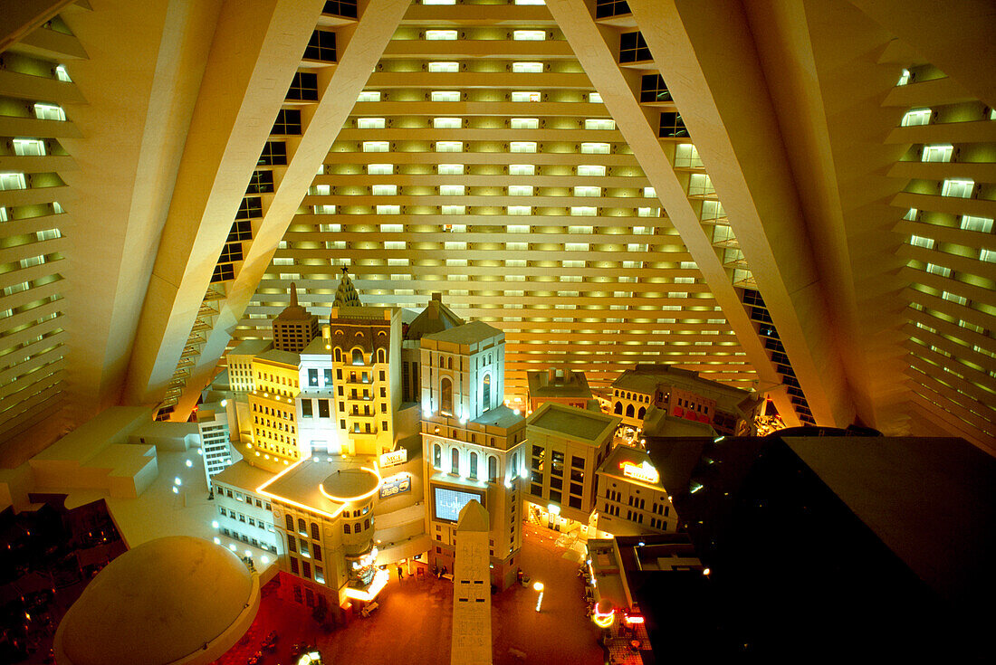 Interior view, Luxor Hotel and Casino, Las Vegas, Nevada, USA