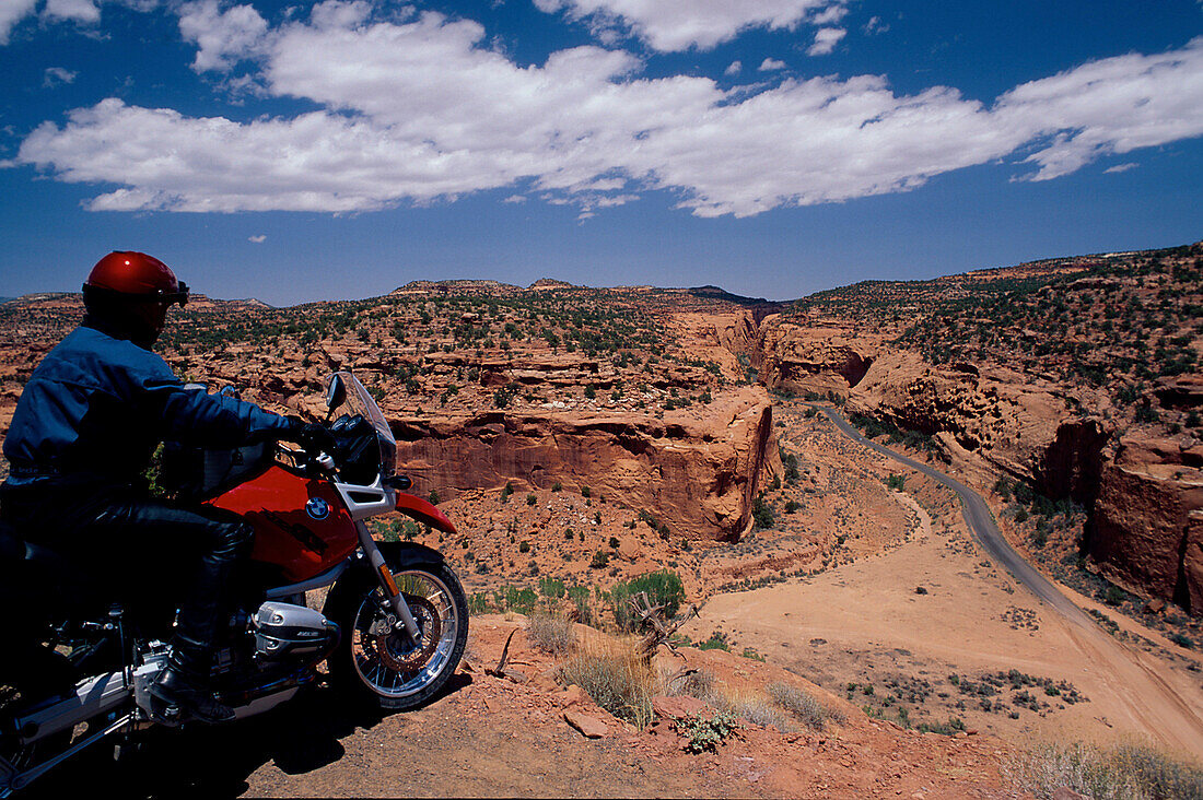 Blick auf Long Canyon, Burr Trail, östl. Boulder Utah, USA