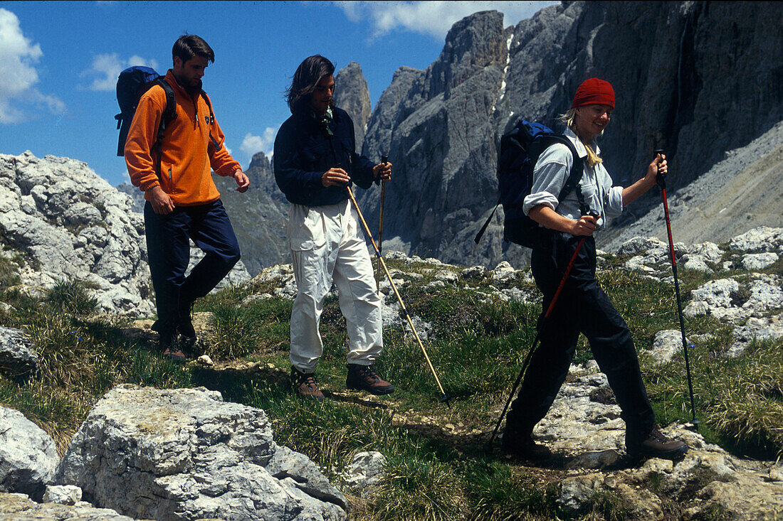 Wandern, Hiking, Dolomiten, Italien