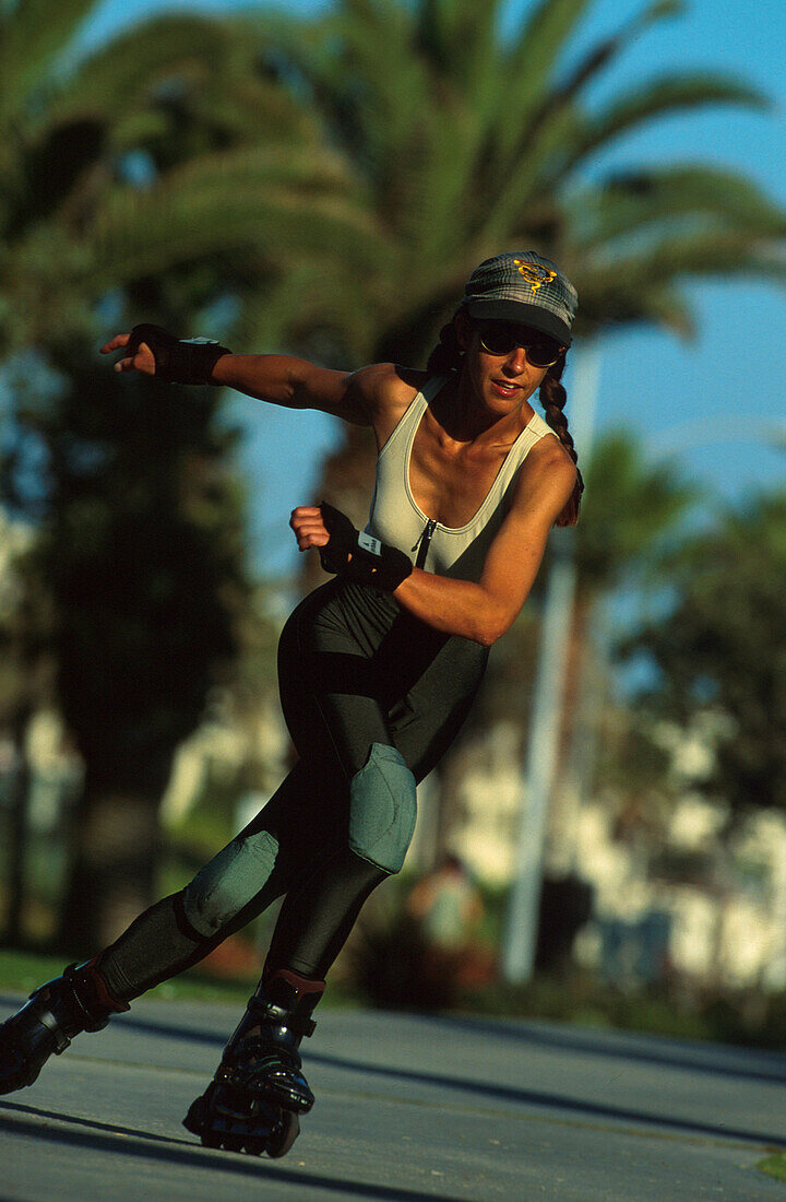 Rollerblading, Venice Beach, Los Angeles, Kalifornien, USA, Release on application