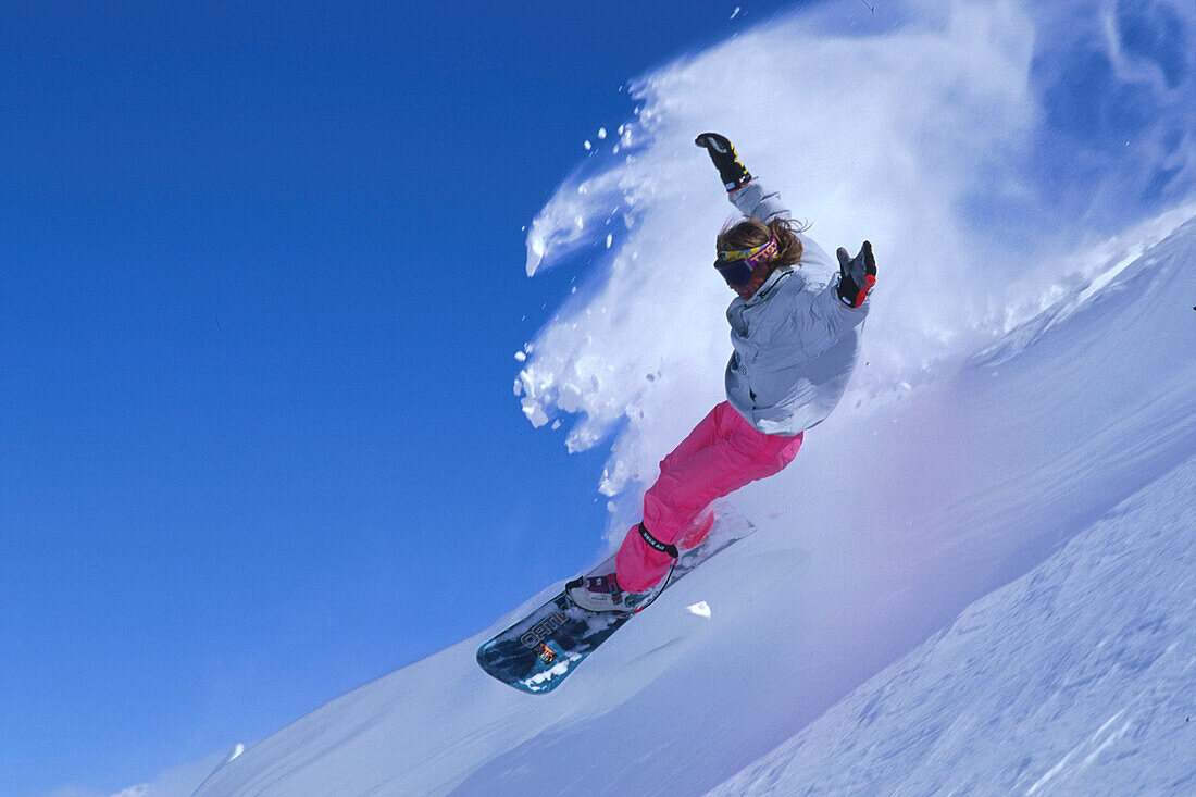 Snowboarder in Action, Sport Release on application