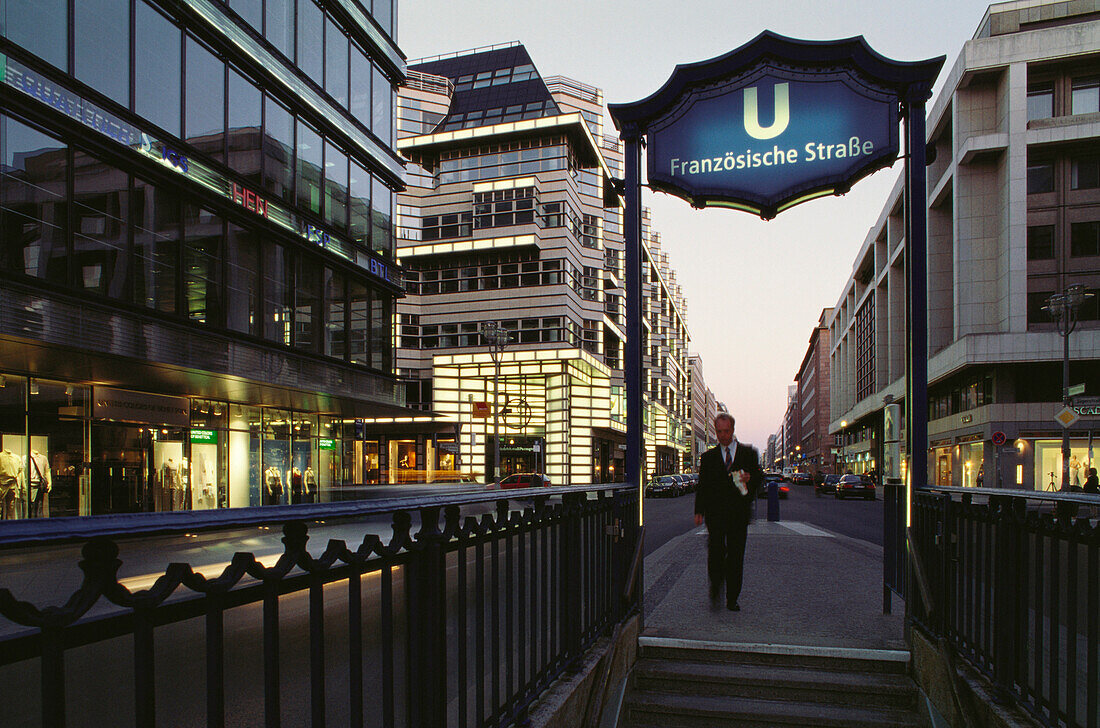 Subway station in the Friedrichstrasse, Berlin Deutschland