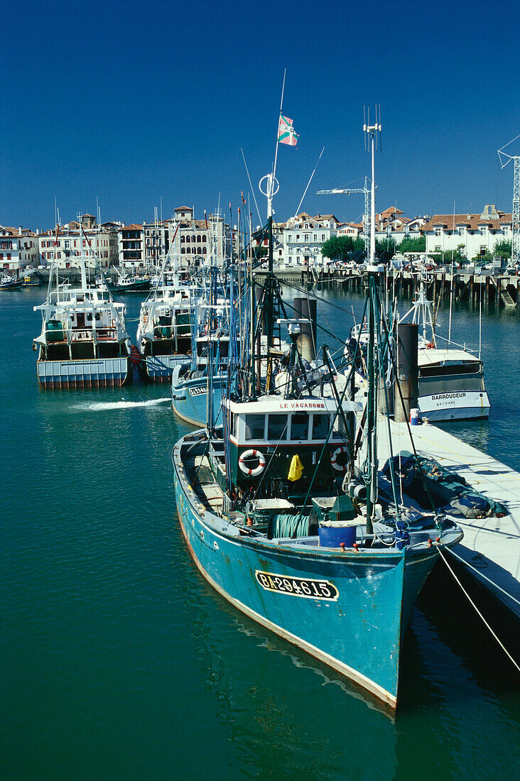 Hafen, St. Jean-de Luz, Pays Basque/Baskenland Atlantikküste, Frankreich
