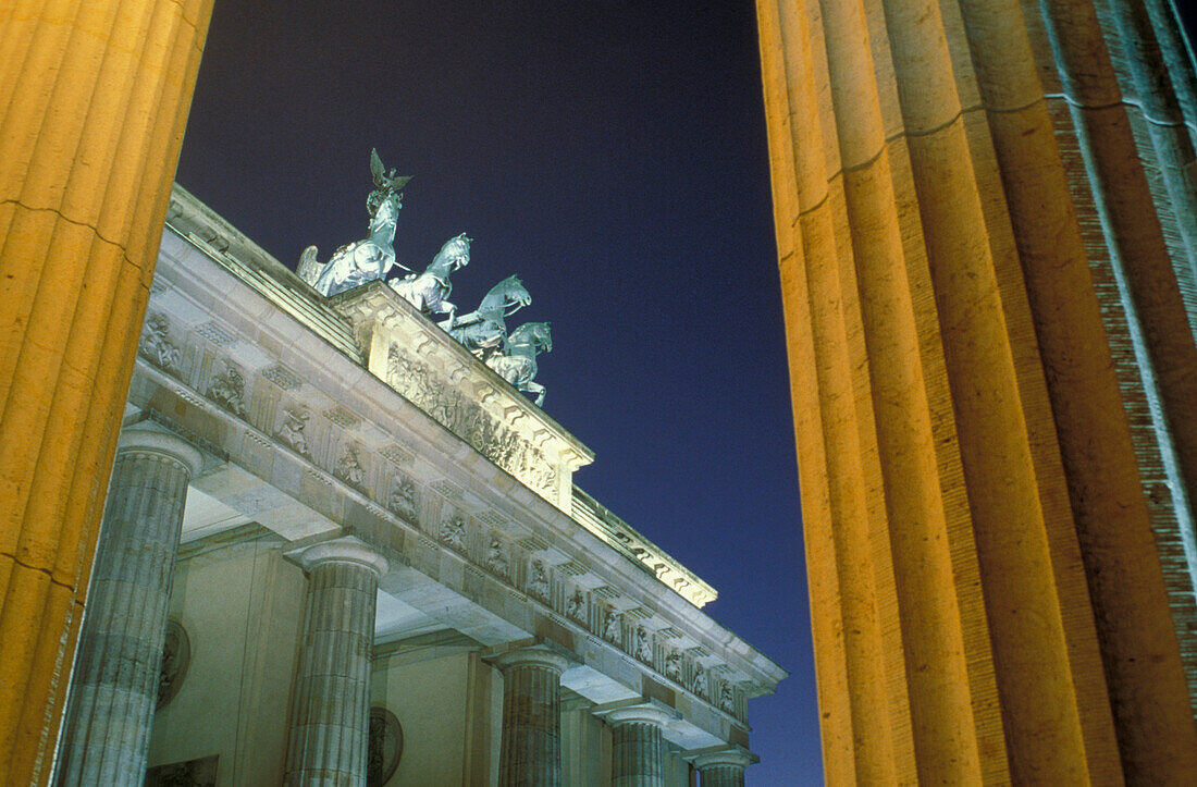 Quadriga auf dem Brandenburger Tor, Brandenburger Tor, Berlin, Deutschland