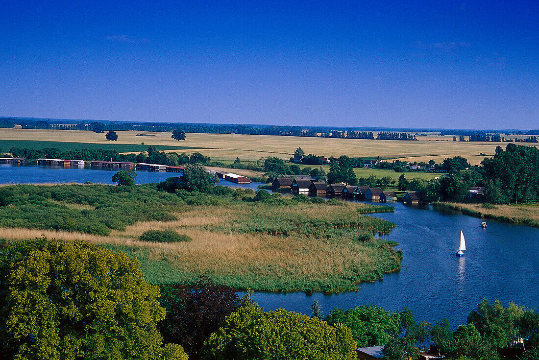 Blick auf den Müritz- Binnensee, Mecklenburgische Seenplatte Meck.-Vorpommern, Deutschland